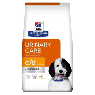 Корм сухой для собак при мочекаменной болезни Hill's c/d Multicare с курицей 1,5 кг