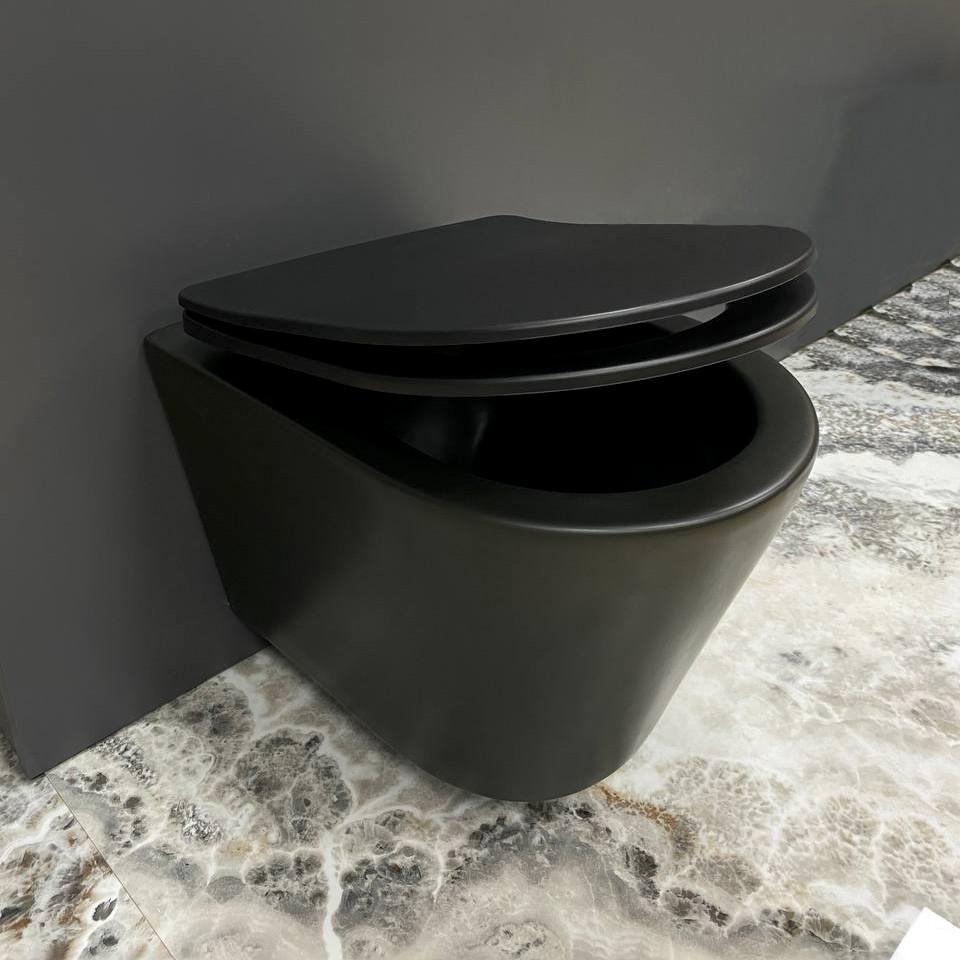 Унитаз подвесной VBI LEVANZO Black Matt (2810367381) - фото 7 Унитаз подвесной VBI LEVANZO Black Matt (2810367381) - фото 7