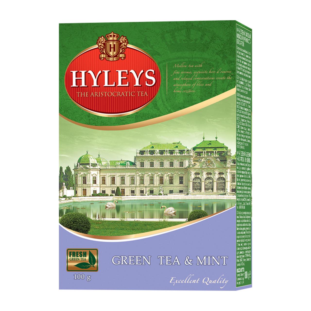 Чай зеленый Hyleys с мятой 100 г (4791045006077)