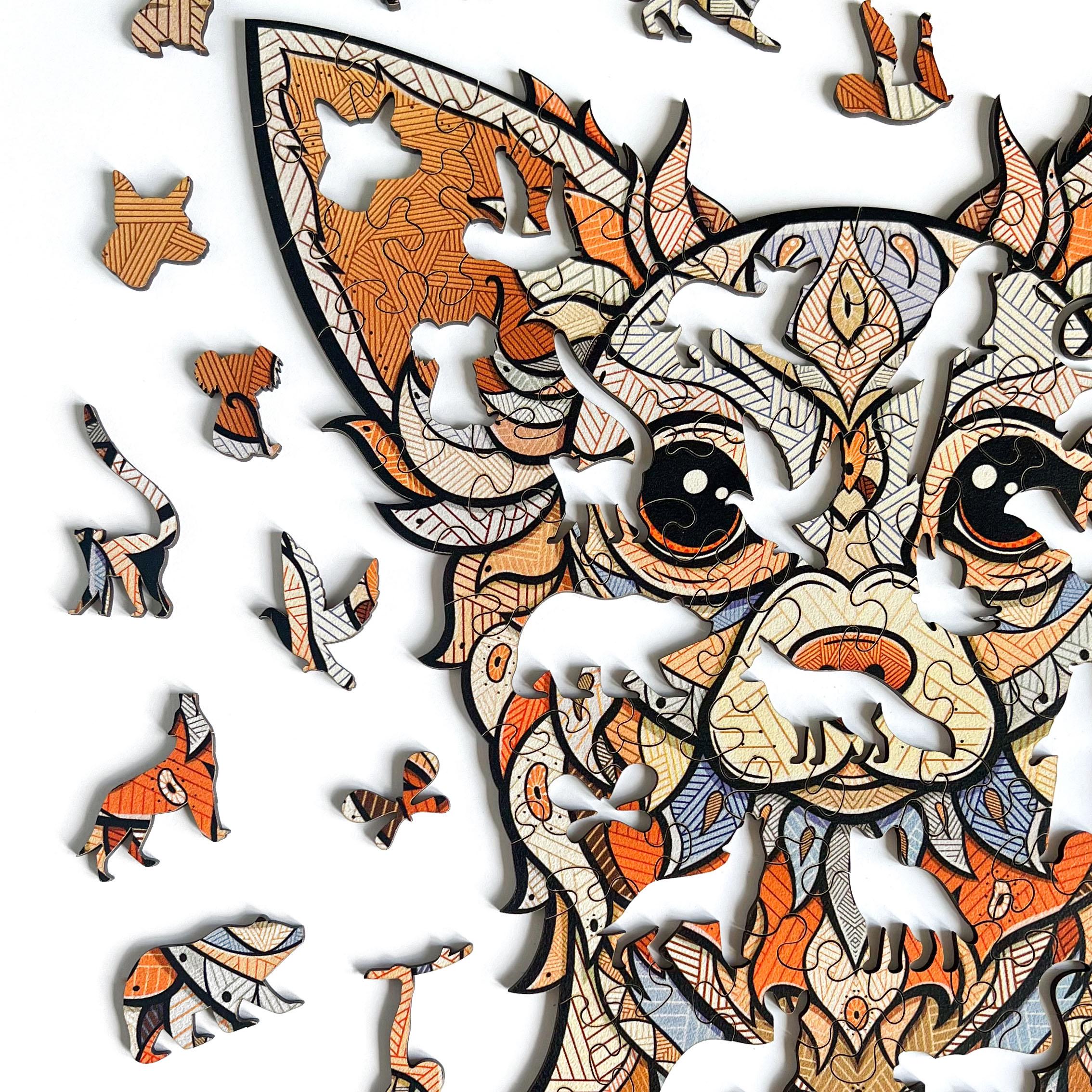 Пазл дерев'яний THEGRAVIX Чіхуахуа фігурний (28158057) - фото 3 Пазл дерев'яний THEGRAVIX Чіхуахуа фігурний (28158057) - фото 3