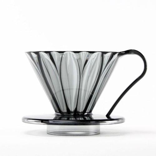 Пуровер CAFEC Tritan Cone-Shaped Flower Dripper Cup1 Black (12462448) - фото 1