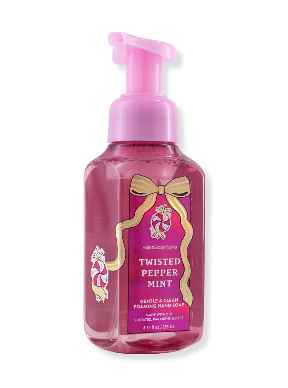 Мыло-пена для рук Bath & Body Works Twisted Peppermint Gentle & Clean Foaming Hand Soap 259 мл (667659413355)