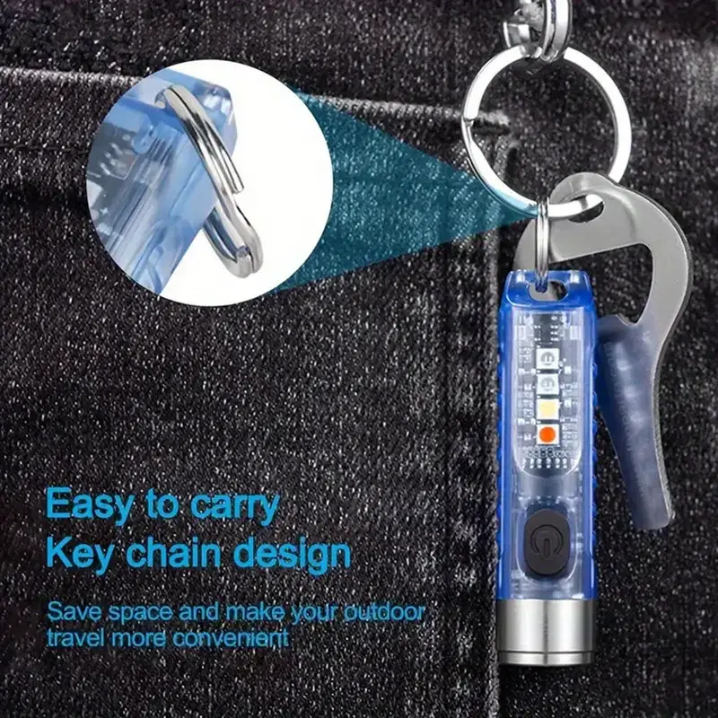 Ліхтар міні-брелок MINI T011 акумуляторний Type-C з ультрафіолетом та магнітом (FLASH-T011-MINI) - фото 4 Ліхтар міні-брелок MINI T011 акумуляторний Type-C з ультрафіолетом та магнітом (FLASH-T011-MINI) - фото 4