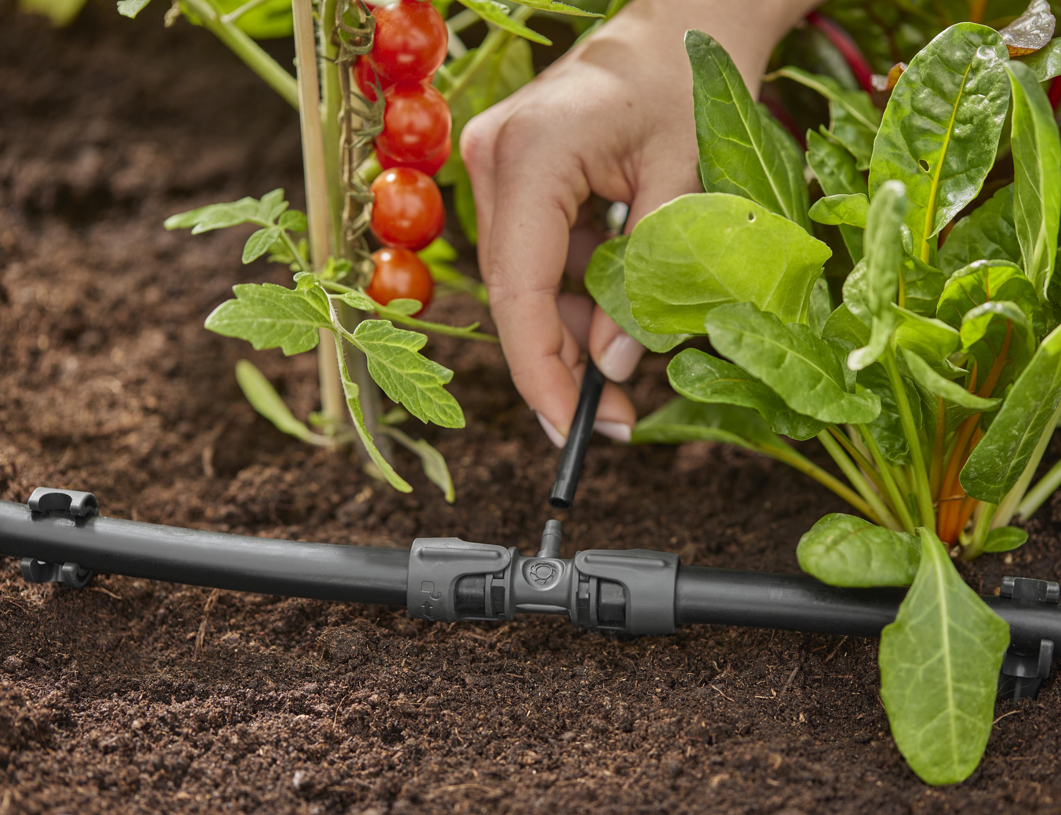 З'єднувач для шлангів Т-подібний Gardena Micro-Drip-System Quick Easy 13 мм перехідник до 4,6 мм 5 шт. (13204-20) - фото 2