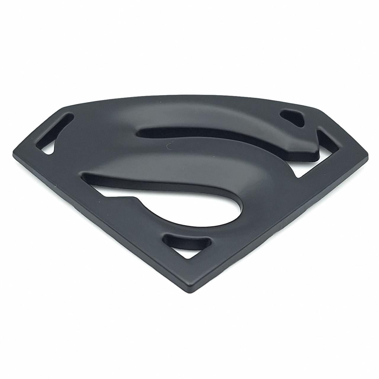 Емблема Superman метал 8х5,4 см Чорний матовий (1269714052)