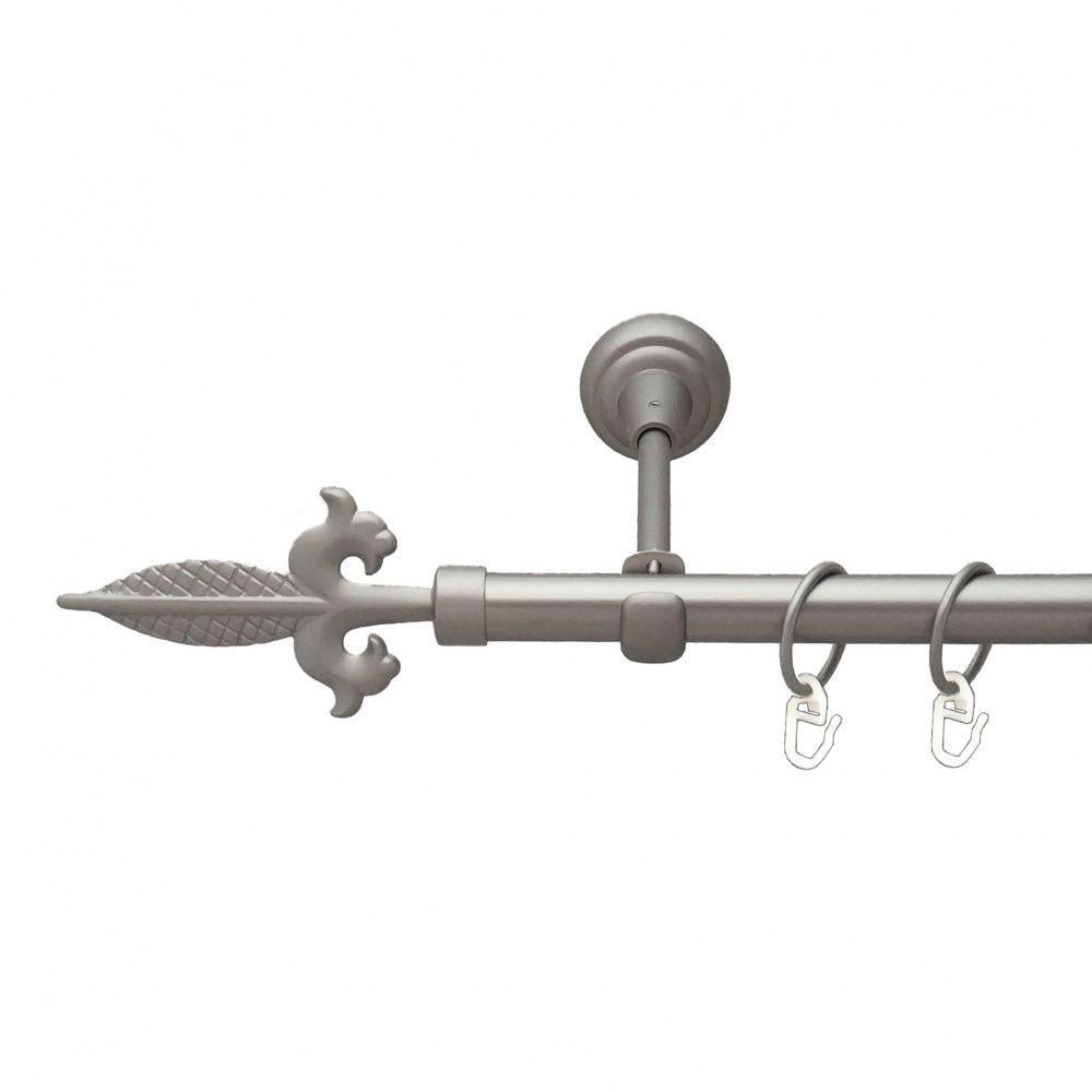 Карниз Orvit Генуя однорядный гладкий 19 мм 240 см Сатин (6306936)