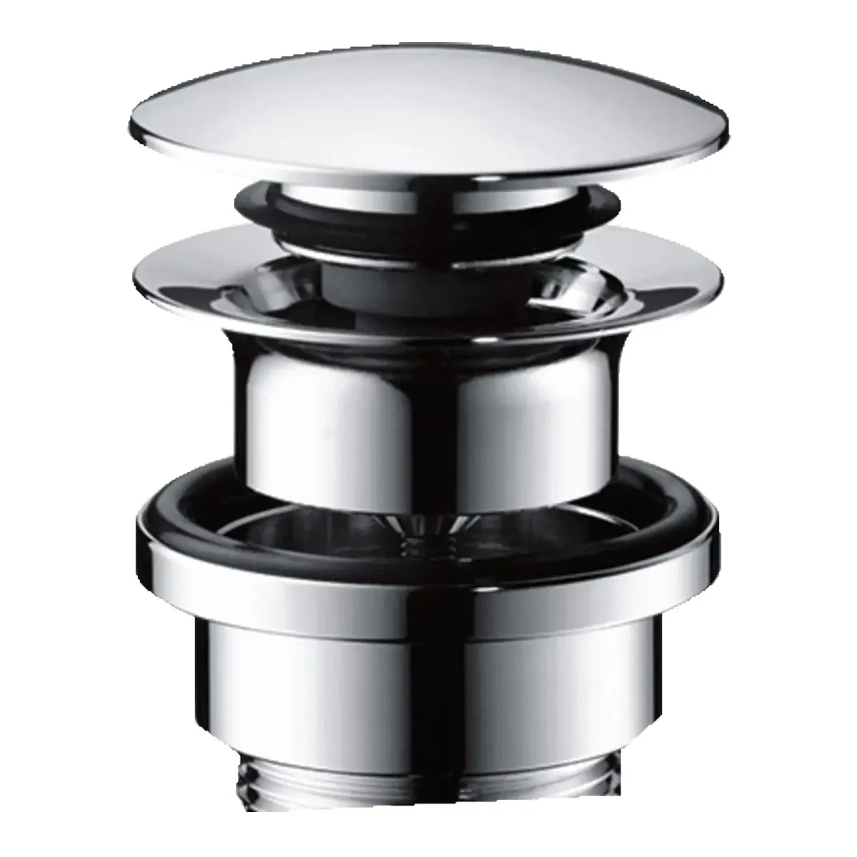 Клапан донный Hansgrohe 1 1/4″ Push-Open для умывальника Хром (50100000)