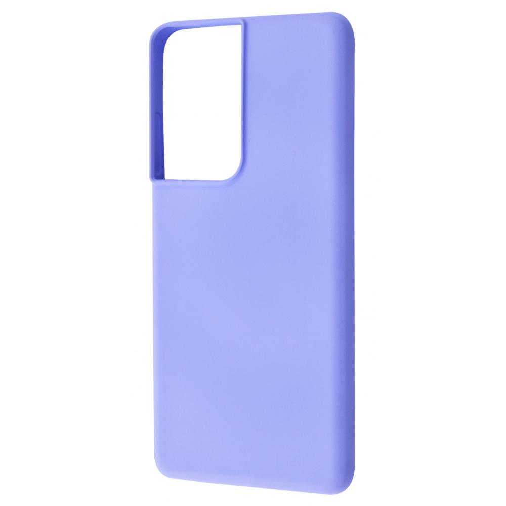 Чехол с мягкой подкладкой WAVE Colorful Case (TPU) Samsung Galaxy S21 Ultra (G998B) light purple Фиолетовый
