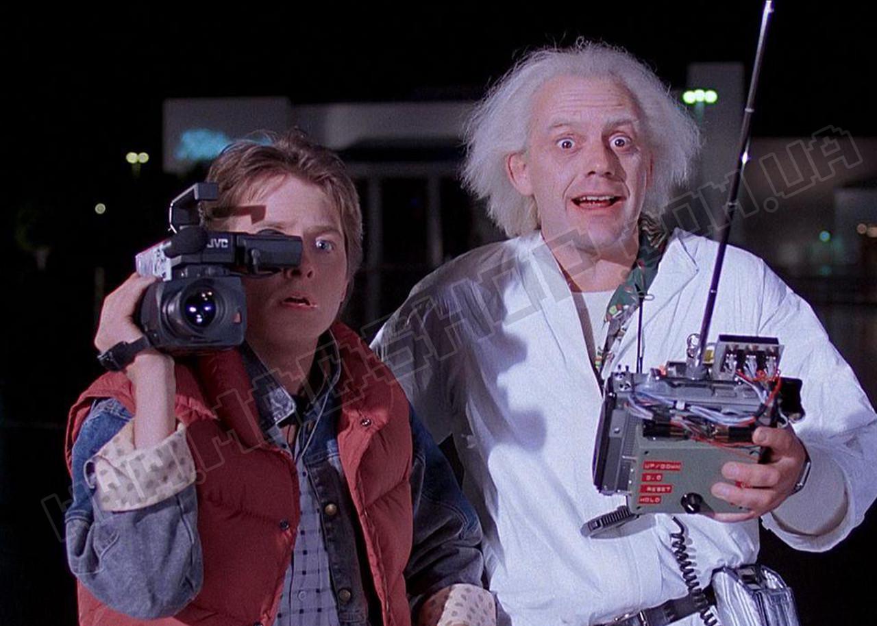 Картина постер Назад у майбутнє Док і Макфлай 60х40 см