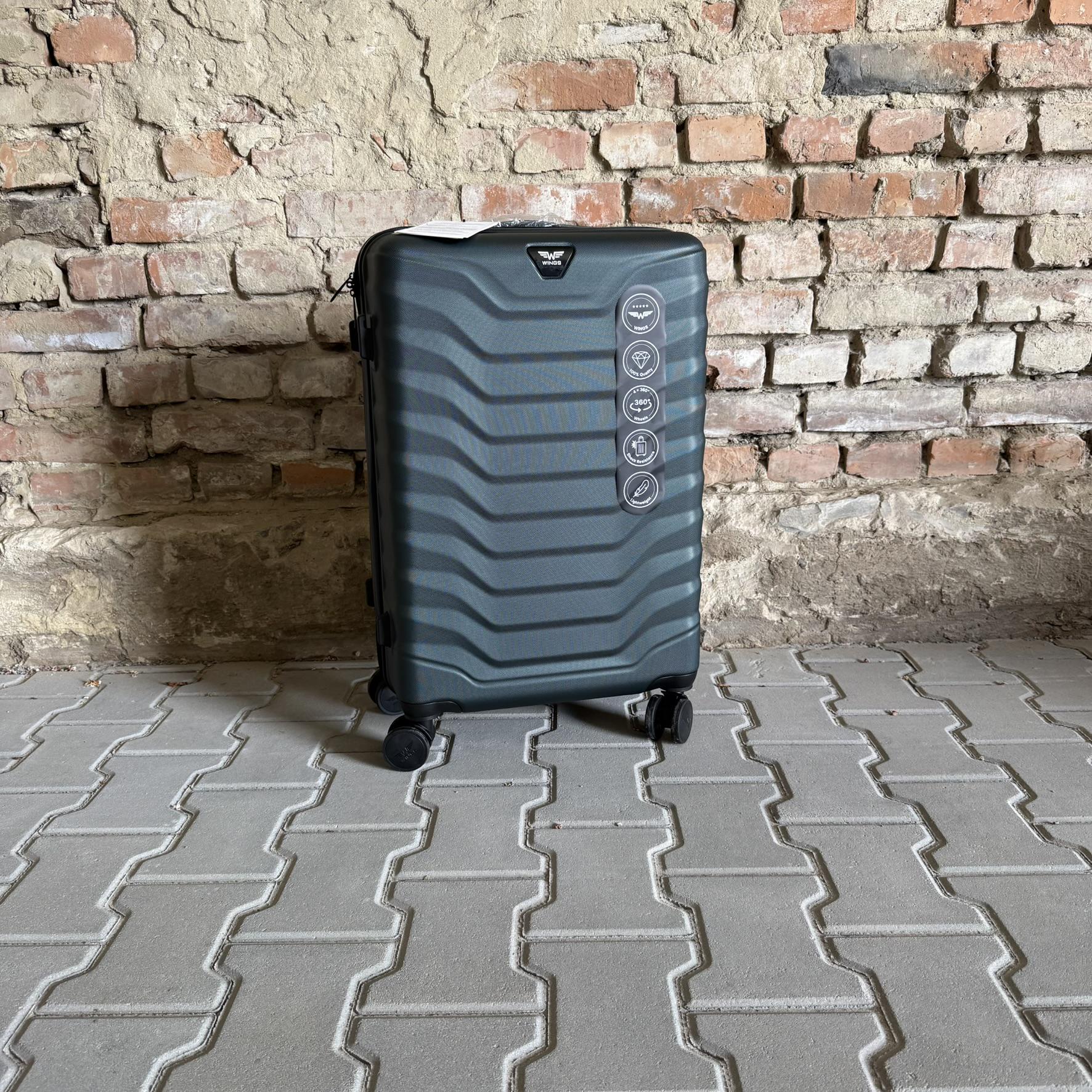 Чемодан Wings PEA01 дорожный М Зеленый (26557302) - фото 2 Чемодан Wings PEA01 дорожный М Зеленый (26557302) - фото 2