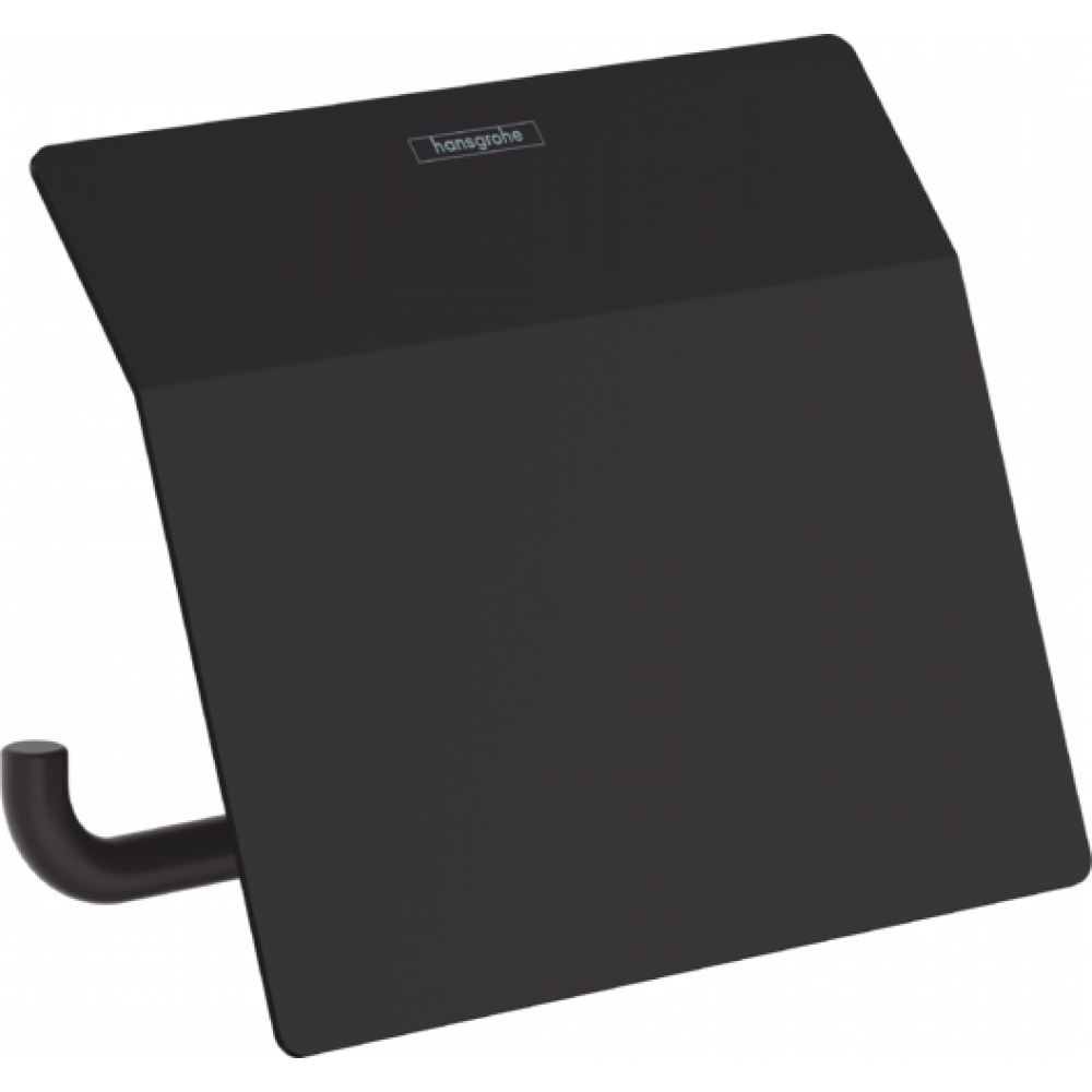 Тримач для туалетного паперу Hansgrohe ADDSTORIS 41753670 із кришкою Чорний (101852)