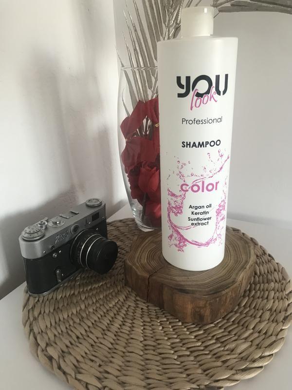 Шампунь для фарбованого та пошкодженого волосся You Look Professional Color Shampoo 1000 мл - фото 3