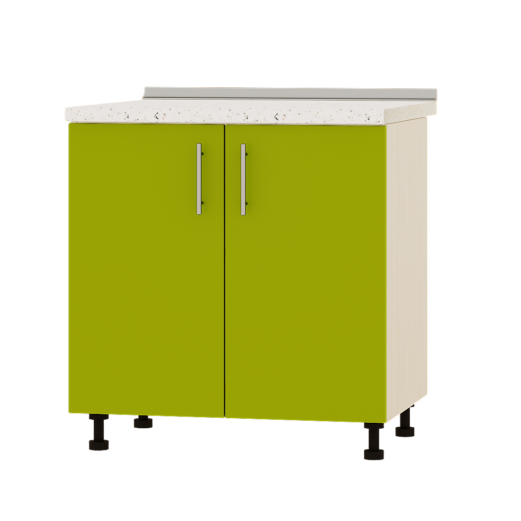 Шкаф нижний Эверест Оптима модуль Низ Н82-800 80х47х85 см Лайм/Дуб Молочный (04251)
