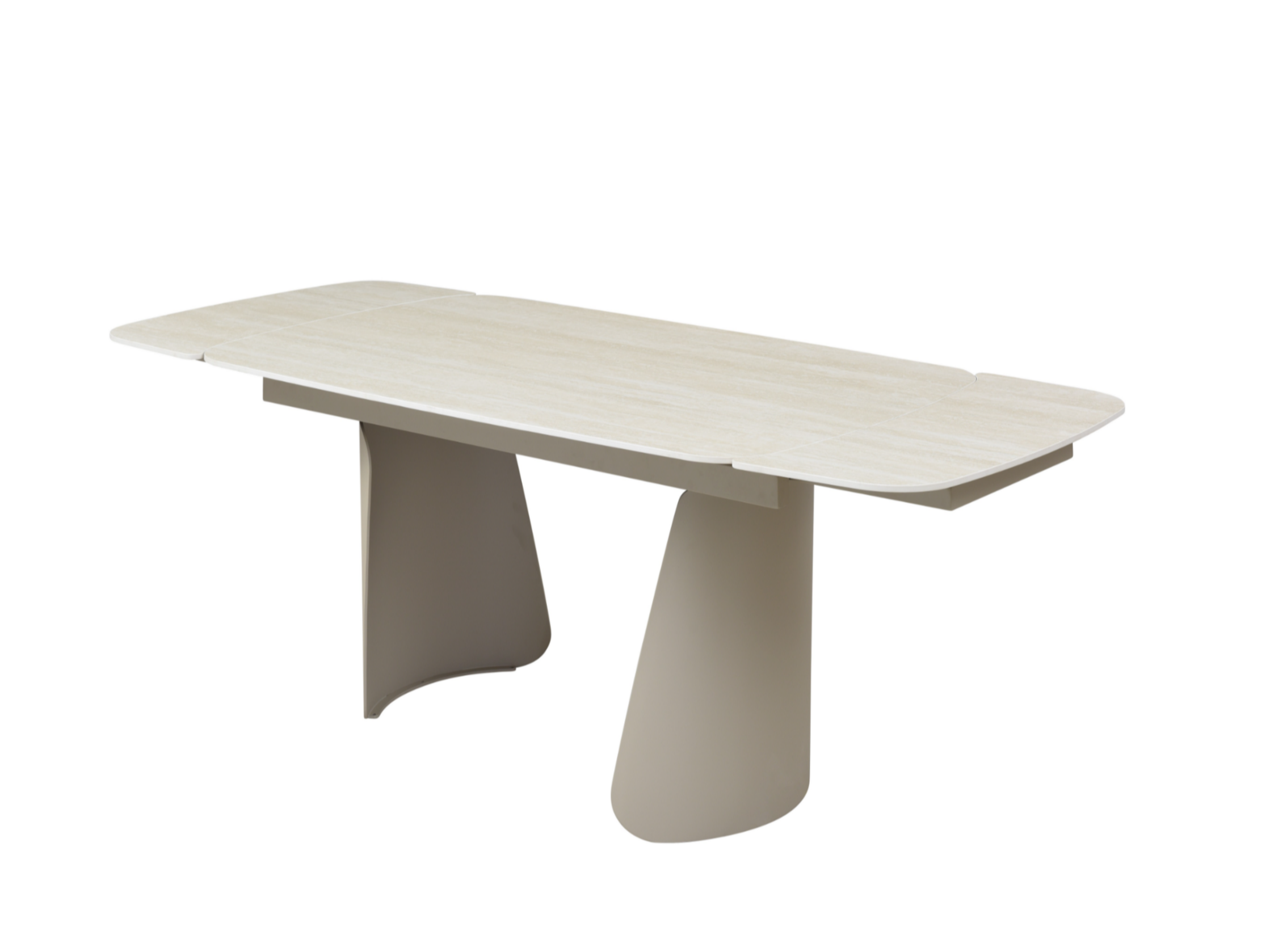 Обідній стіл розсувний Vetro Mebel Нардо 1400/2000х900x760 мм Крема марфіль/Бежевий TМL-1270) - фото 4 Обідній стіл розсувний Vetro Mebel Нардо 1400/2000х900x760 мм Крема марфіль/Бежевий TМL-1270) - фото 4