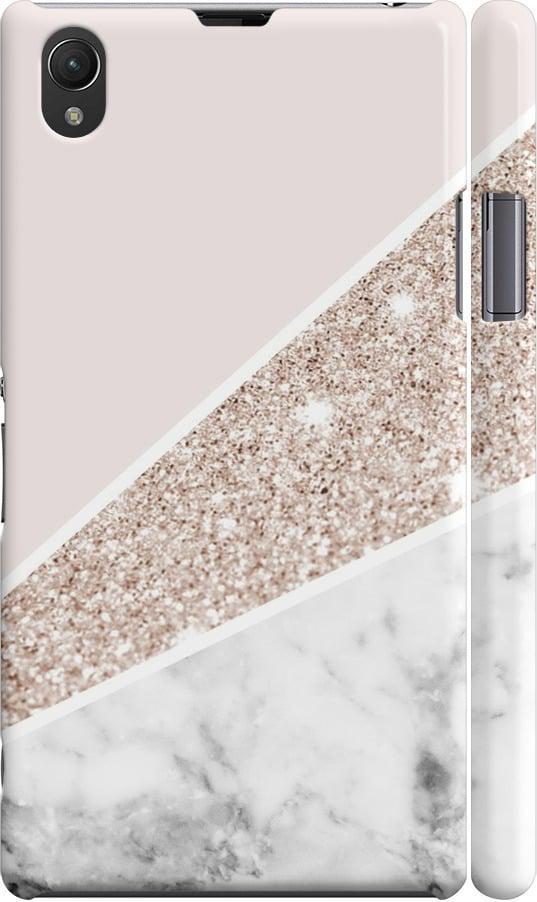 Чехол на Sony Xperia Z1 C6902 Пастельный мрамор (4342c-38-42517)