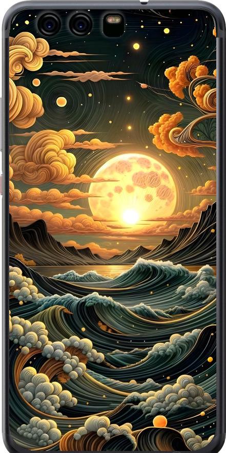 Чехол на Huawei P10 Арт волны (6332u-780-42517)