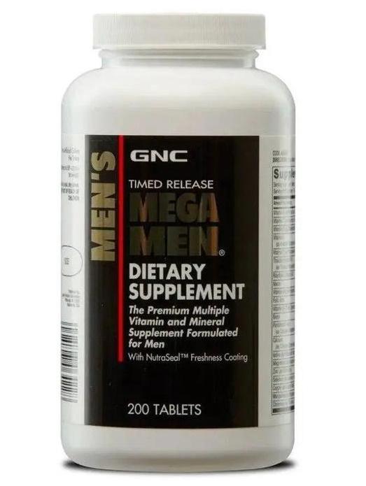 Витаминно-минеральный комплекс для спорта GNC Mega Men 200 Tabs