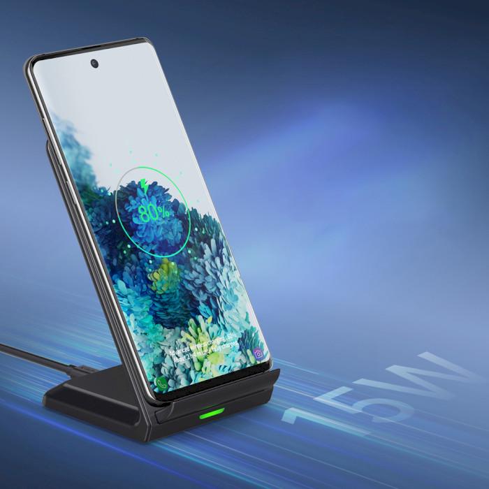 Беспроводное зарядное устройство Choetech Fast Wireless Charging 15W Black (T524-F) - фото 4