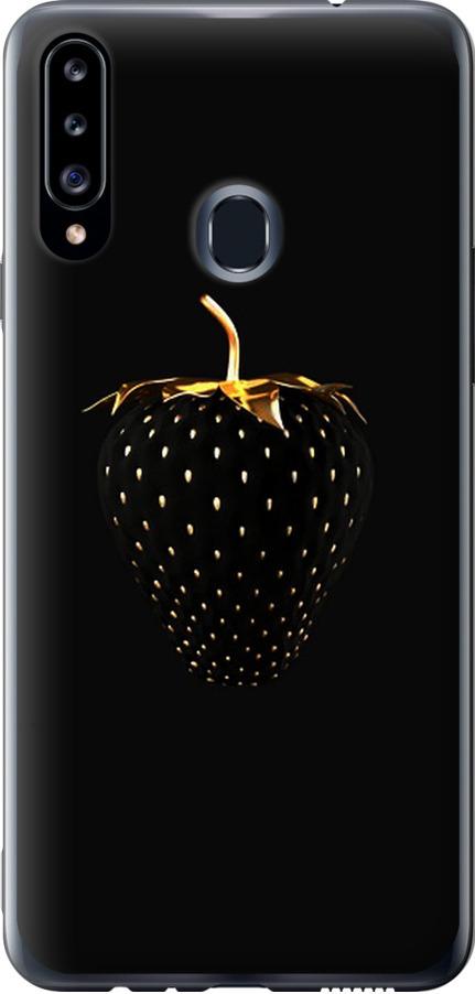 Чехол на Samsung Galaxy A20s A207F Черная клубника (3585u-1775-42517)