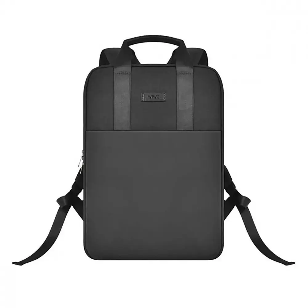 Рюкзак для ноутбуків WIWU Minimalist Backpack із вологостійкого поліестеру нековзке покриття на лямках 15,6" Чорний (46028) - фото 1