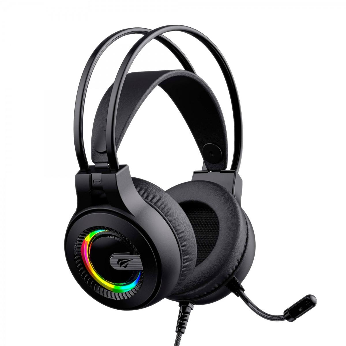 Наушники с микрофоном Havit HV-H2040d RGB Black - фото 2