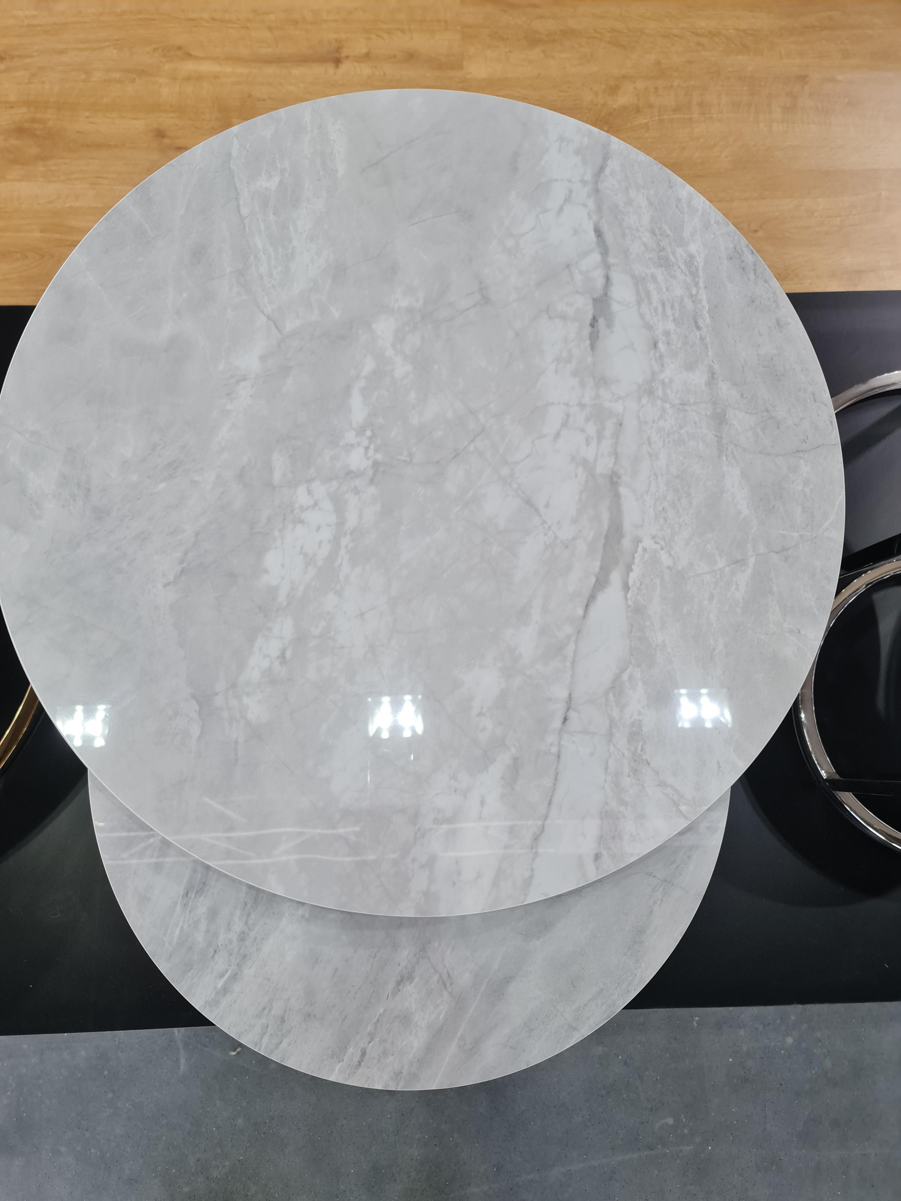 Журнальный столик Signal PORTAFINO B комплект 80/60 см Хром/Серый (PORTAFINOBSZCH) - фото 6 Журнальный столик Signal PORTAFINO B комплект 80/60 см Хром/Серый (PORTAFINOBSZCH) - фото 6