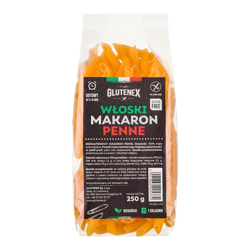 Макароны без глютена Glutenex Penne перья 250 г (5901866005374) Макароны без глютена Glutenex Penne перья 250 г (5901866005374)