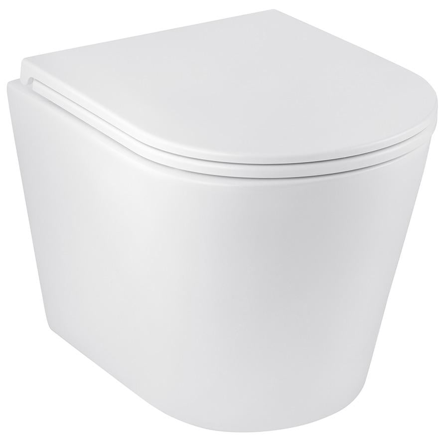 Унитаз подвесной Kroner Armada WHI513636 CV029610 безободковый с сиденьем с микролифтом (216746)