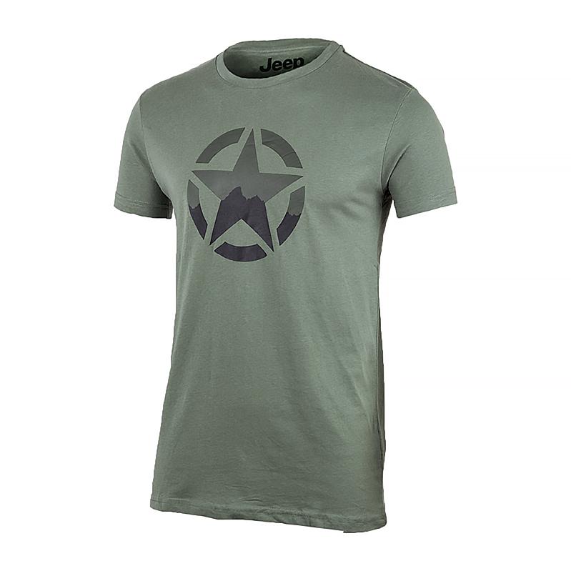 Футболка мужская JEEP T-SHIRT STAR J22W 2XL Хаки (O102582-E845 2XL)
