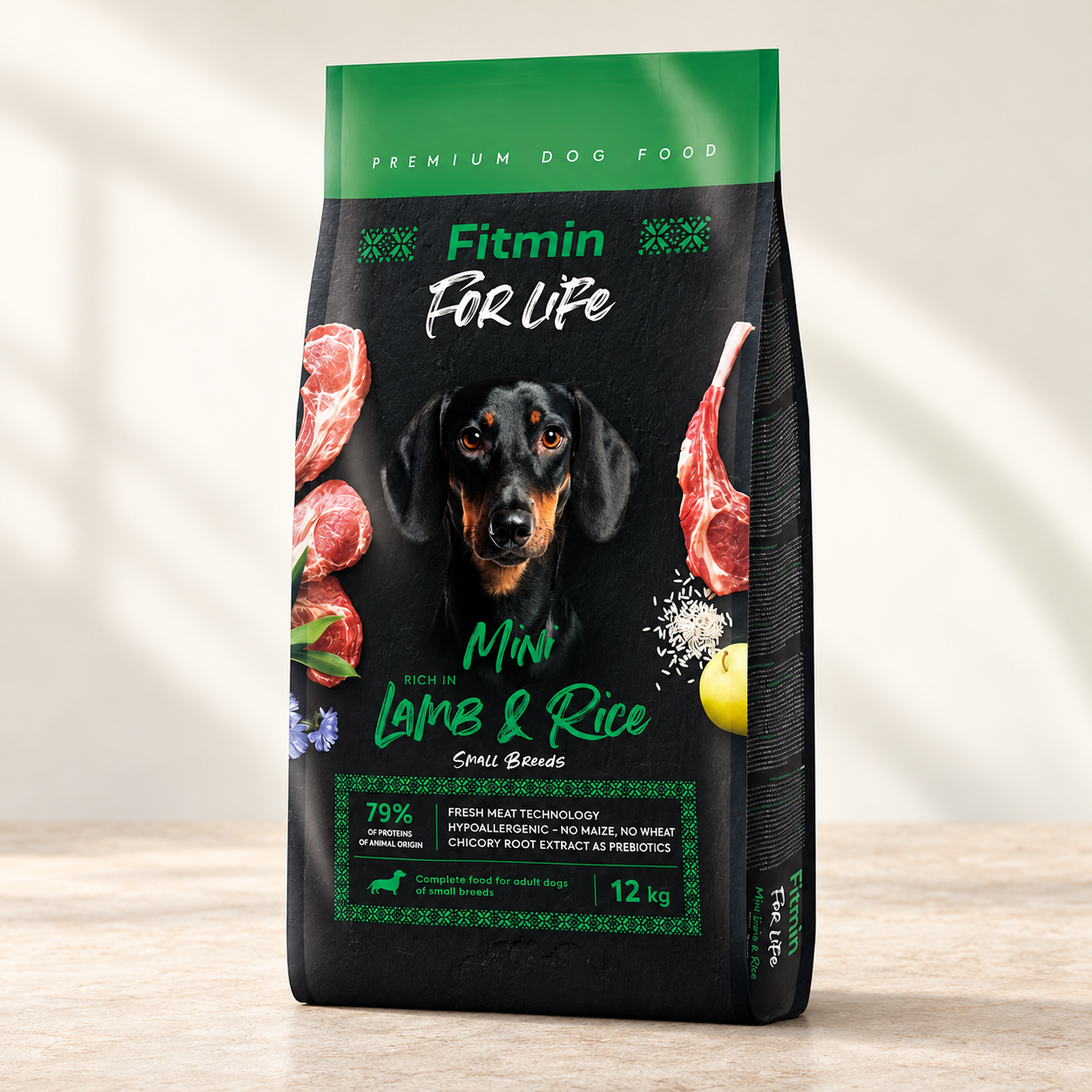 Корм сухой Fitmin For Life Mini Lamb & Rice с ягненком и рисом для собак малых пород 12 кг (3230112720)
