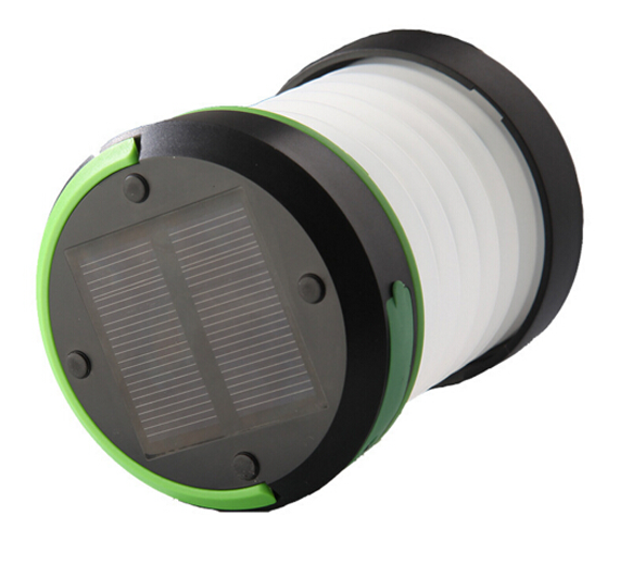 Складний ліхтар SUNROZ Solar Camping Lantern для подорожей на сонячній батареї Чорно-зелений (SUN4346) - фото 4