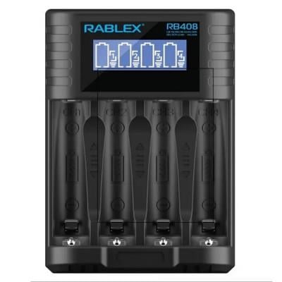 Зарядное устройство для аккумуляторов Rablex RB-408 с LCD дисплеем
