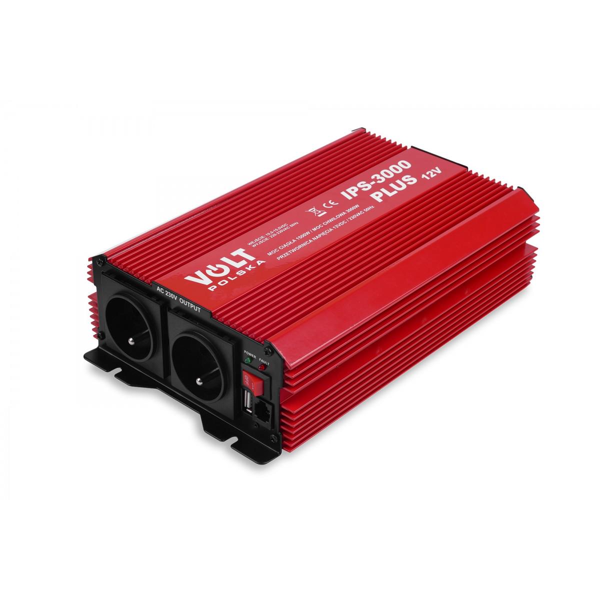 Перетворювач Volt Polska IPS 3000 Plus 12/230V 1500/3000W (3IR300012P)