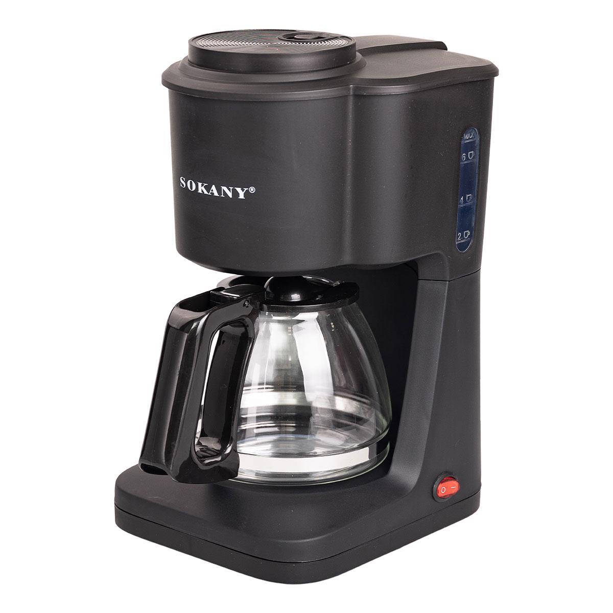 Кофеварка капельная Sokany SK-124 с подогревом кофейника 600 мл (5927) - фото 6 Кофеварка капельная Sokany SK-124 с подогревом кофейника 600 мл (5927) - фото 6