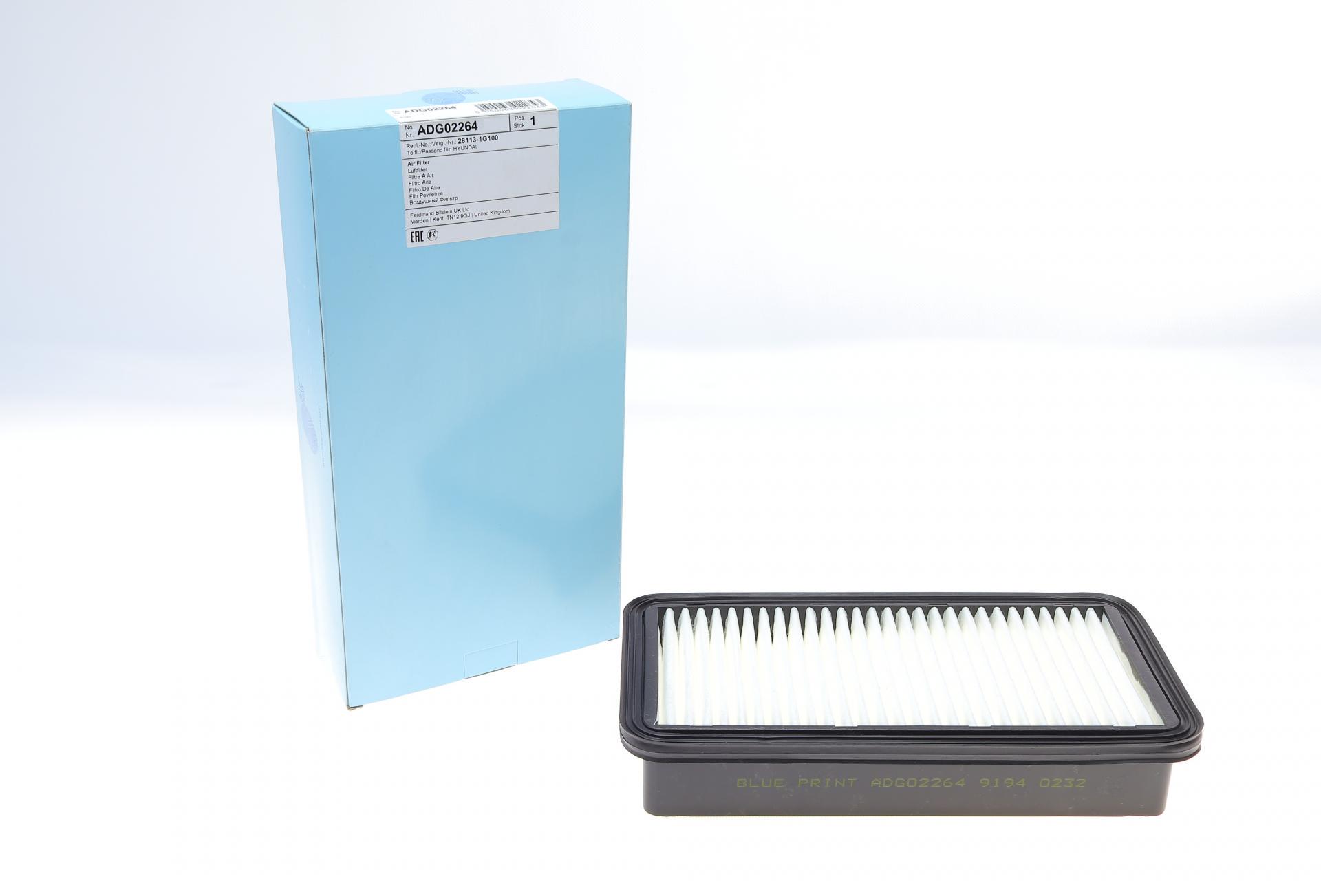 Фильтр воздушный BLUE PRINT для Hyundai Accent III/Kia Rio 1,5CRDI 05- (ADG02264)