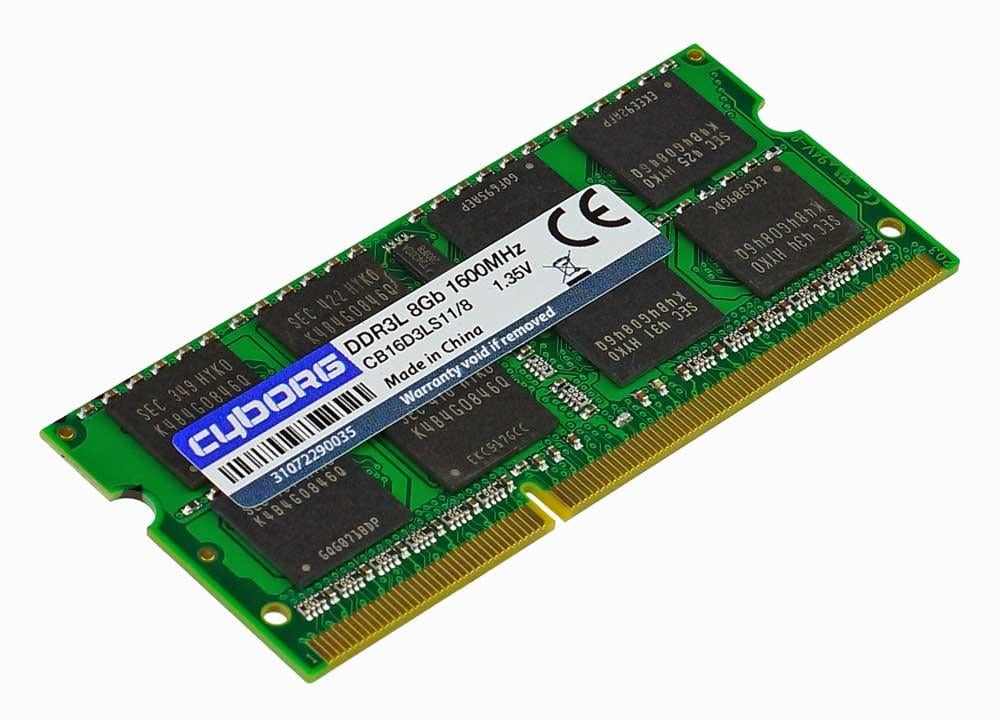 Оперативная память DDR3L 1600 8Gb PC3L-12800s SoDIMM 1.35v для ноутбука 1600MHz CB16D3LS11/8