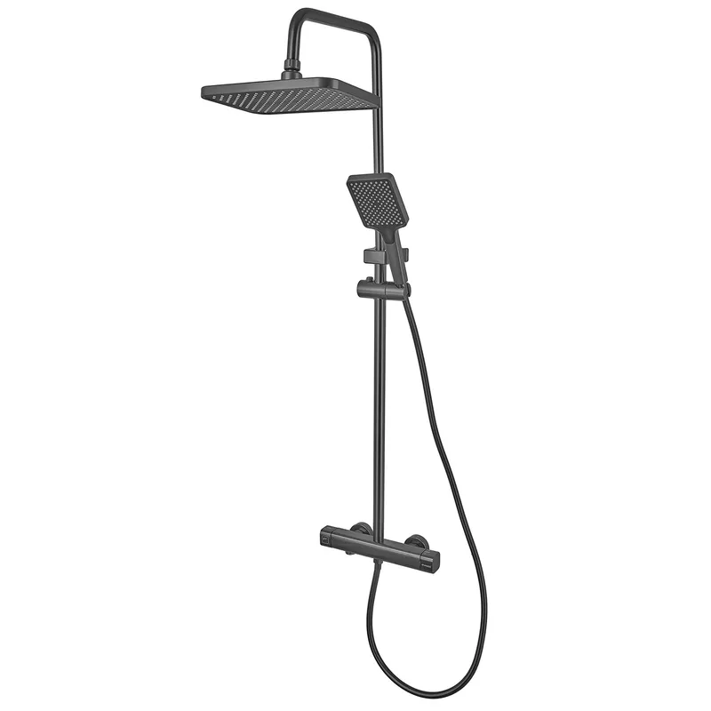 Душевая колонна настенная Champion PBC-009-J со смесителем из алюминия 3 режима Graphite (CH6548)