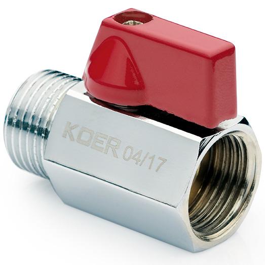 Кран шаровой KOER KR.401 KR0156 1/2" ВЗ мини ручка (81834)