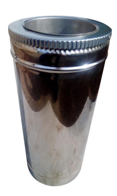 Труба утепленная для дымохода 200/260 нержавеющая сталь 0,6 мм L-1 м