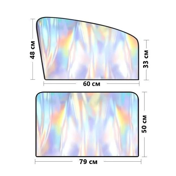 Шторки голографические для авто 4 шт. (AN00702) - фото 8 Шторки голографические для авто 4 шт. (AN00702) - фото 8