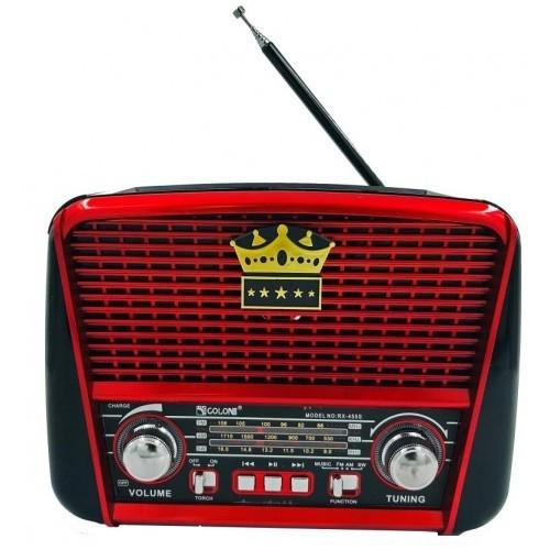 Портативная колонка Golon RX-455S Solar с солнечное панелью Black/Red (780121763) Портативная колонка Golon RX-455S Solar с солнечное панелью Black/Red (780121763)