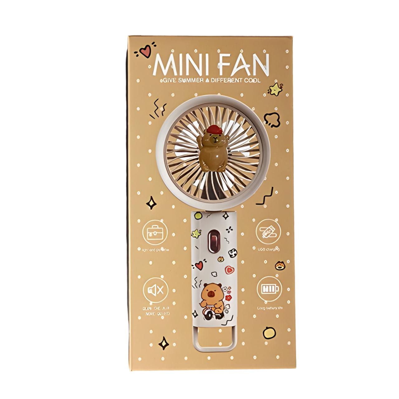 Детский вентилятор Капибара Коричневый (SD-05) - фото 2