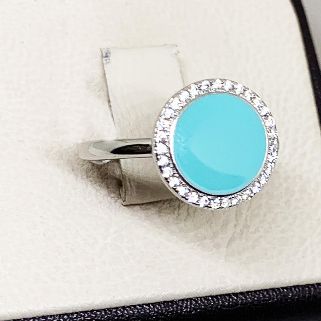 Кольцо серебряное с кубическим цирконием 3,6 г р. 19 (1681997155)