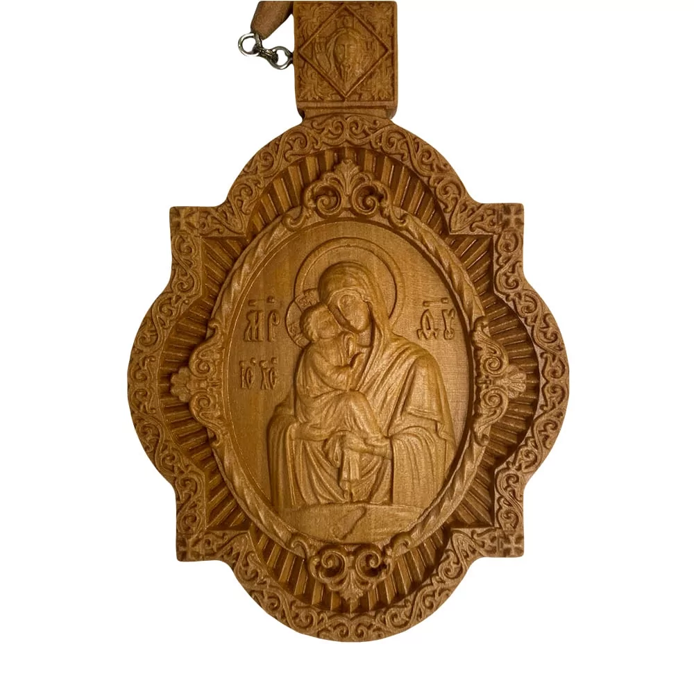 Панагия Богородица Почаевская деревянная (1678/3) - фото 3