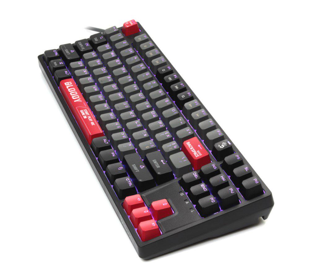 Клавиатура механическая игровая A4Tech S-87 Bloody Black Energy BLMS Red Plus Switch Eng/Rus/Ukr - фото 4 Клавиатура механическая игровая A4Tech S-87 Bloody Black Energy BLMS Red Plus Switch Eng/Rus/Ukr - фото 4