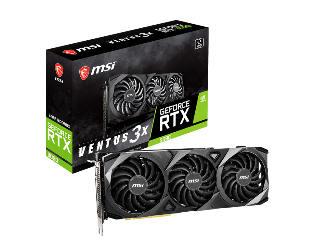 Відеокарта MSI GeForce RTX 3090 VENTUS 3X 24G OC (1056)