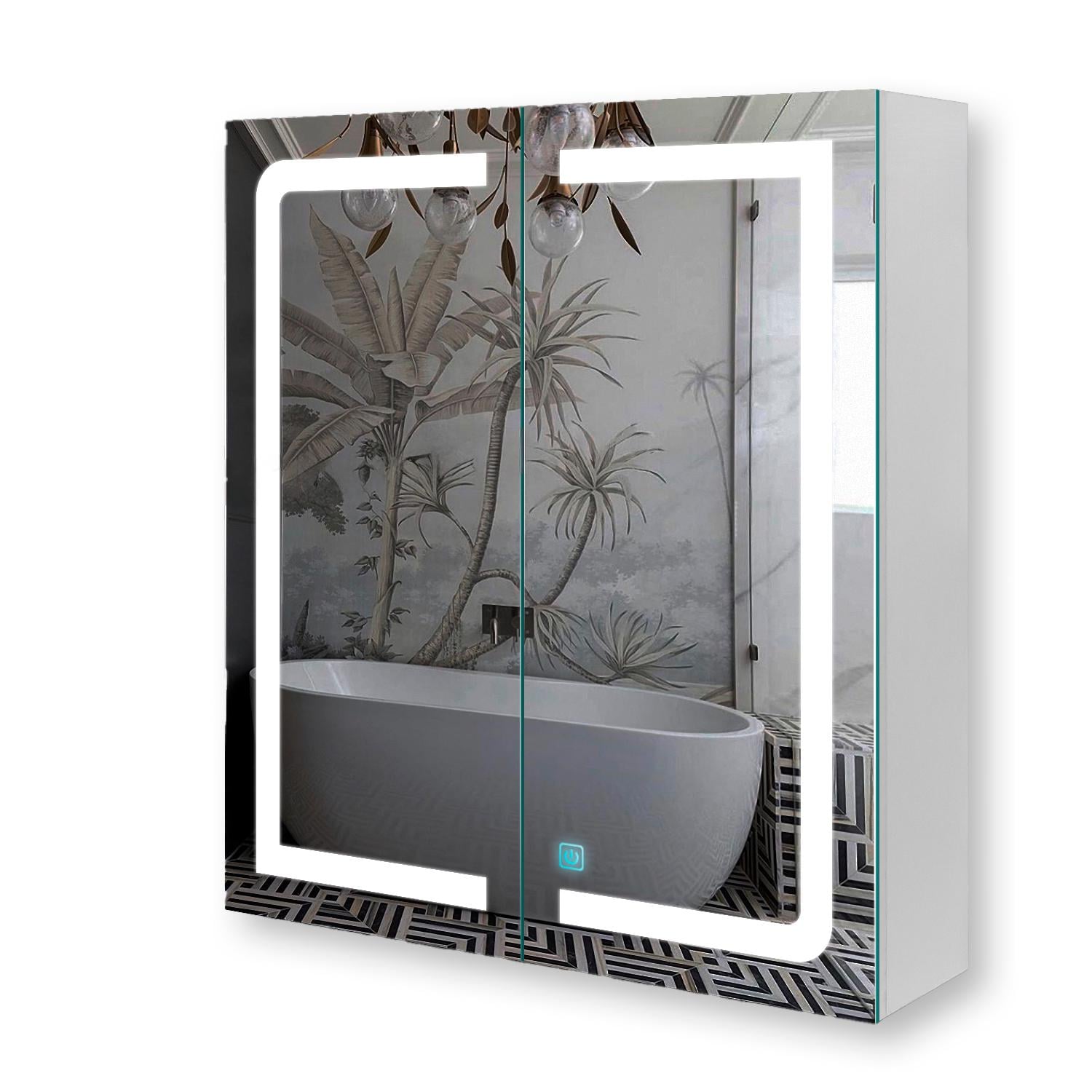 Зеркальный шкаф Premium G17-70 с LED-подсветкой и сенсорной кнопкой Зеркальный шкаф Premium G17-70 с LED-подсветкой и сенсорной кнопкой