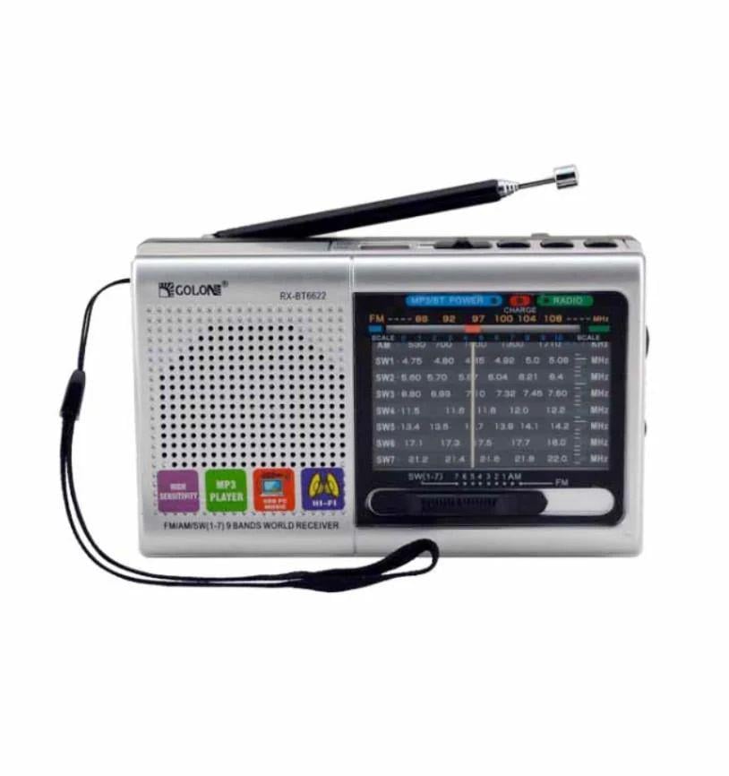 Радіоприймач Golon RX-6622 з акумулятором та на батарейках (2533)