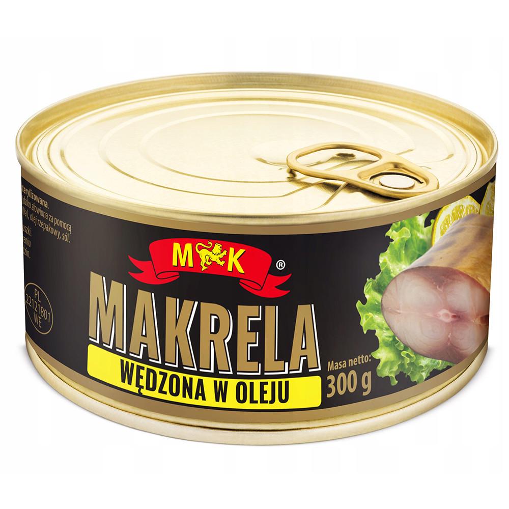 Скумбрия копченая в масле MK Makrela Wedzona w Oleju 300 г (2385301738)