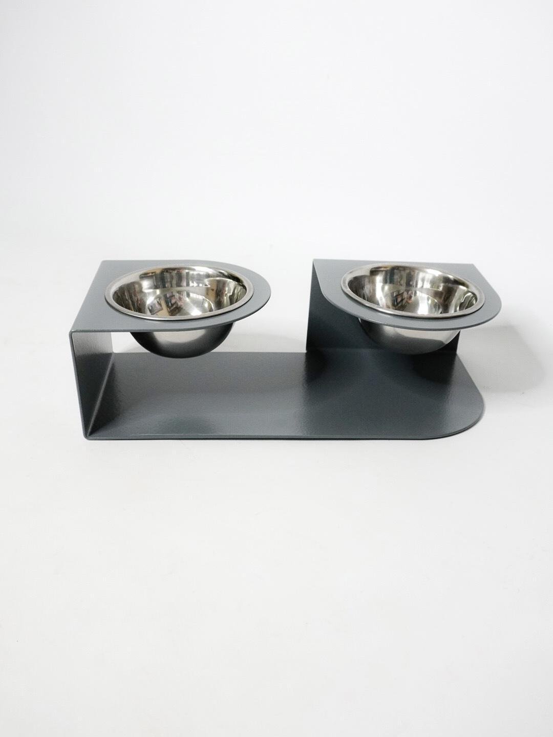 Годівниця For you підставка для собак маленьких порід на 2 миски метал 100 мм 0,35 л Темно-сірий (24436779) - фото 3 Годівниця For you підставка для собак маленьких порід на 2 миски метал 100 мм 0,35 л Темно-сірий (24436779) - фото 3